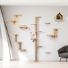 image:imageFUKUMARU Cat Wall Shelves 3 in 1 Transformable Cats Scratching Post Wall Mounted DIY Kitten Walls Jungle and Perch Platform Supplies Suit for Climb Play Nap Scratch