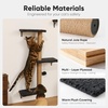 image:imageFUKUMARU Cat Wall Shelves Stable amp Safe 5 in 1 Cat Walls Furniture Set Wooden Kitten Climbing Wall with Scratching Post for 16 Inch Drywall  GreenGray