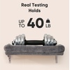 image:imageFUKUMARU Cat Wall Shelves Stable amp Safe 5 in 1 Cat Walls Furniture Set Wooden Kitten Climbing Wall with Scratching Post for 16 Inch Drywall  GreenLight Gray