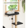 image:imageFUKUMARU Cat Wall Shelves Stable amp Safe 7 in 1 Cat Furniture Set Wooden Climbing Wall with Scratching Post for 16 Inch Drywall  Gray