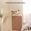 image:imageFUKUMARU Hammock Wall Mounted Cat Beds and Perches Wooden Kitten Walls Furniture Stable Cats Shelves for Sleeping Playing Climbing and Lounging Black StripeMBlack Stripe
