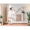 image:imageFUKUMARU Hammock Wall Mounted Cat Beds and Perches Wooden Kitten Walls Furniture Stable Cats Shelves for Sleeping Playing Climbing and Lounging Black StripeMBlack Stripe