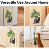 image:imageFUKUMARU Sisal Cat Scratching Mat 236 x 157 Inch Natural Sisal Cat Scratch Pad Mats for Indoor Cats Horizontal Cats Wall Scratcher Kitten Floor Rug with Sticky Tapes Furniture ProtectorFlowerMonstera