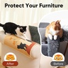 image:imageFUKUMARU Sisal Cat Scratching Mat 236 x 157 Inch Natural Sisal Cat Scratch Pad Mats for Indoor Cats Horizontal Cats Wall Scratcher Kitten Floor Rug with Sticky Tapes Furniture ProtectorFlowerFlower