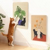 image:imageFUKUMARU Sisal Cat Scratching Mat 236 x 157 Inch Natural Sisal Cat Scratch Pad Mats for Indoor Cats Horizontal Cats Wall Scratcher Kitten Floor Rug with Sticky Tapes Furniture ProtectorFlowerFlower