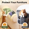 image:imageFUKUMARU Sisal Cat Scratching Mat 236 x 157 Inch Natural Sisal Cat Scratch Pad Mats for Indoor Cats Horizontal Cats Wall Scratcher Kitten Floor Rug with Sticky Tapes Furniture ProtectorFlowerMonstera