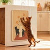 image:imageFUKUMARU Sisal Cat Scratching Mat 236 x 157 Inch Natural Sisal Cat Scratch Pad Mats for Indoor Cats Horizontal Cats Wall Scratcher Kitten Floor Rug with Sticky Tapes Furniture ProtectorFlowerFlower