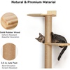 image:imageFUKUMARU WallMounted Cat Tree for Small amp Medium Cats 5Tier Tall Cat Climbing Tower with Scratching Post Indoor Cat Wall Shelves for Climbing Scratching amp LookoutBlanchedAlmond