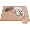 image:imageFUKUMARU 2 Packs Cat Scratching Mat 236 x 157 Inch Natural Sisal Cat Scratch Pad Mats for Indoor Cats Horizontal Cats Wall Scratcher Kitten Floor Rug with Sticky Tape Furniture ProtectorBrown236 x 315 Inch
