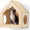 image:imageFUKUMARU Cat House Wall Mounted 155x118x18 Inches Birch Plywood Condo MultiUse Kitten Furniture Stylish Design DIY Cats Wall Jungle