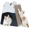 image:imageFUKUMARU Cat Scratcher House 195 Inch Cozy Cardboard Cat Scratcher Moutain Shape Vertical Bed Lounger Durable Cats Scrathing Pad for Indoor Cats Safe amp SecureSnow Mountain Shape