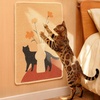 image:imageFUKUMARU Sisal Cat Scratching Mat 236 x 157 Inch Natural Sisal Cat Scratch Pad Mats for Indoor Cats Horizontal Cats Wall Scratcher Kitten Floor Rug with Sticky Tapes Furniture ProtectorFlowerFlower
