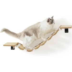 image:imageFUKUMARU Cat Bridge Wall Mounted 128Inch Expanded Feline Perch amp Climbing Steps for Custom Kitten Highway Systems MultiLevel Wall Shelves Furniture