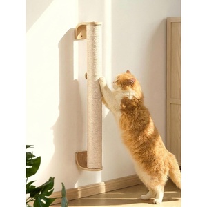 image:imageFUKUMARU Cat Wall Scratcher 28 Wall Mounted Kitten Scratching Post Sturdy Sisal Climbing Tree for Indoor Cats28 inch