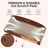 image:imageFUKUMARU 26 Inch Cat Scratcher Bed 2 Reversible Cardboard Cat Scratch Pads Refill for Indoor Cats Durable Large Cats Scratching Bed Sofa Couch Lounger with Fun Toys Furniture Protector CaramelCaramel