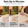 image:imageFUKUMARU 3in1 Cat Window Perch Convertible Hammock for Windowsill Bedside and Floor Sturdy Cat Window Bed wWashable Linen Fabric for Indoor Large Cats and Kitten Reinforced Wood and Metal FrameBeige