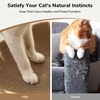 image:imageFUKUMARU Cardboard Cat Scratcher Bed 2in1 Oval Cat Scratch Pad Cats Scratching Board Lounge Bed Indoor Durable Modern Kitty Scratcher Bowl Cats Scratch Furniture Protector Wood ColorPolka Dot