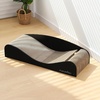 image:imageFUKUMARU Cardboard Cat Scratcher Bed Extra Long 291 Inch Cat Scratch Bed Couch Indoor Natural Felt Multifunctional Cats Scratching Lounger Horizontal Kitten Cats Scratch Pad with Ball Toy CamelBlack