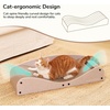 image:imageFUKUMARU Cardboard Cat Scratcher Bed Extra Long 291 Inch Cat Scratch Bed Couch Indoor Natural Felt Multifunctional Cats Scratching Lounger Horizontal Kitten Cats Scratch Pad with Ball Toy CamelLight Camel