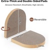 image:imageFUKUMARU Cat Scratcher 24 Inch Sofa Shape Cat Scratching Bed Reversible Detachable Cats Scratching Board Round Cats Scratch Pads Refill Indoor BeigeBeige