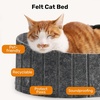 image:imageFUKUMARU Cat Scratcher 24 Inch Sofa Shape Cat Scratching Bed Reversible Detachable Cats Scratching Board Round Cats Scratch Pads Refill Indoor BeigeGrey