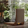image:imageFUKUMARU Cat Scratcher 327 Inch L Shape Cat Scratch Pad Wall Mounted Cat Scratching Cardboard with Ball Toy for Indoor Cats Extra Large1 Pack 189 in Wood Color