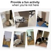 image:imageFUKUMARU Cat Scratcher 327 Inch L Shape Cat Scratch Pad Wall Mounted Cat Scratching Cardboard with Ball Toy for Indoor Cats Extra Large1 Pack 268 in Wood Color