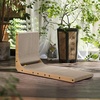 image:imageFUKUMARU Cat Scratcher 327 Inch L Shape Cat Scratch Pad Wall Mounted Cat Scratching Cardboard with Ball Toy for Indoor Cats Extra Large1 Pack 327 in Wood Color