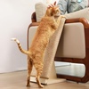 image:imageFUKUMARU Sisal Cat Scratcher Ramp Wood Cat Scratching Post Replaceable Scratching Mat for Indoor Cats L Shape Wall Mount Cats Scratch Pad Furniture Protector for Couch Sofa