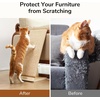 image:imageFUKUMARU Sisal Cat Scratcher Ramp Wood Cat Scratching Post Replaceable Scratching Mat for Indoor Cats L Shape Wall Mount Cats Scratch Pad Furniture Protector for Couch Sofa
