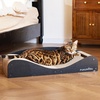image:imageFUKUMARU Cardboard Cat Scratcher Bed Extra Long 291 Inch Cat Scratch Bed Couch Indoor Natural Felt Multifunctional Cats Scratching Lounger Horizontal Kitten Cats Scratch Pad with Ball Toy CamelBlack