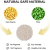 image:imageFUKUMARU 189 Inch L Shape Cat Scratcher and 3 Packs Tofu Cat Litter Corn Natural Unscented