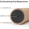 image:imageFUKUMARU 2 Pack Scratching Post Replacement 35 X 145 Inch Natural Jute Rope Scratching Post Refill with M8 Screws