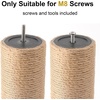 image:imageFUKUMARU 2 Pack Scratching Post Replacement 35 X 145 Inch Natural Jute Rope Scratching Post Refill with M8 Screws