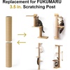 image:imageFUKUMARU 2 Pack Scratching Post Replacement 35 X 145 Inch Natural Jute Rope Scratching Post Refill with M8 Screws