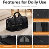 image:imageFUKUMARU Cat Carrier Light amp Airy Pet Carrier 18x11x11 Airline Approved Dog Carrier for Small Dogs 2in1 Shoulder Strap Leash Collapsible Soft Cat Travel Carrier with AntiScratch Mesh BlackBlack