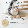 image:imageFUKUMARU Cat Wall Furniture 3 Pack Cats Walls Shelves Set Solid Rubber Wood Kitten Shelf for Sleeping Playing Climbing and Lounging