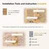 image:imageFUKUMARU Cat Wall Shelves 2 Platform Kitten Wall Furniture Tree Shape WallMounted Floating Shelf with Sisal Mat Solid Rubber Wood Cats Perch for 16 Inch Drywall Suitable for Climb Play NapWhite cushion