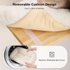 image:imageFUKUMARU Cat Wall Shelves 2 Platform Kitten Wall Furniture Tree Shape WallMounted Floating Shelf with Sisal Mat Solid Rubber Wood Cats Perch for 16 Inch Drywall Suitable for Climb Play NapWhite cushion