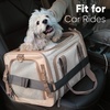 image:imageFUKUMARU Expandable Pet Carrier for Cat 18x11x11 Large Cat Carrier Soft Collapsible Airline Approved Dog Carrier Ventilate Cat Travel Carrier with Durable Mesh EscapeProof Small Dog Carrier BluePink