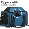 image:imageFUKUMARU Expandable Pet Carrier for Cat 18x11x11 Large Cat Carrier Soft Collapsible Airline Approved Dog Carrier Ventilate Cat Travel Carrier with Durable Mesh EscapeProof Small Dog Carrier BlueBlue