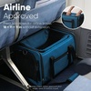 image:imageFUKUMARU Expandable Pet Carrier for Cat 18x11x11 Large Cat Carrier Soft Collapsible Airline Approved Dog Carrier Ventilate Cat Travel Carrier with Durable Mesh EscapeProof Small Dog Carrier BlueBlue
