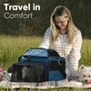image:imageFUKUMARU Expandable Pet Carrier for Cat 18x11x11 Large Cat Carrier Soft Collapsible Airline Approved Dog Carrier Ventilate Cat Travel Carrier with Durable Mesh EscapeProof Small Dog Carrier BlueBlue