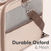 image:imageFUKUMARU Expandable Pet Carrier for Cat 18x11x11 Large Cat Carrier Soft Collapsible Airline Approved Dog Carrier Ventilate Cat Travel Carrier with Durable Mesh EscapeProof Small Dog Carrier BluePink
