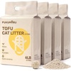 image:imageFUKUMARU Tofu Cat Litter  Natural Lightweight Bean Dregs amp Corn Starch Cat Litter Pellets Dust Free Quick Clumping Effective Odor Control Flushable Low Tracking 32lb 8lb x 4 BagsNaturally Fresh Scent