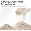 image:imageFUKUMARU Tofu Cat Litter  Natural Lightweight Bean Dregs amp Corn Starch Cat Litter Pellets Dust Free Quick Clumping Effective Odor Control Flushable Low Tracking 32lb 8lb x 4 BagsWhite Tea Light Aroma