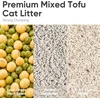 image:imageFUKUMARU Tofu Cat Litter  Natural Lightweight Bean Dregs amp Corn Starch Cat Litter Pellets Dust Free Quick Clumping Effective Odor Control Flushable Low Tracking 32lb 8lb x 4 BagsWhite Tea Light Aroma