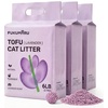image:imageFUKUMARU Tofu Cat Litter 12lb  Lavender Scent Firm Clumping Natural Odor Control Low Dust Flushable PlantBased Pellets for Cats 6lb x 2 BagsLavender Scent