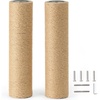 image:imageFUKUMARU 2 Pack Scratching Post Replacement 35 X 145 Inch Natural Jute Rope Scratching Post Refill with M8 Screws