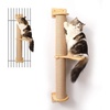 image:imageFUKUMARU Cat Activity Tree with Scratching Posts Wall Mounted Jute Scratcher Pine HammockCat Activity Tree